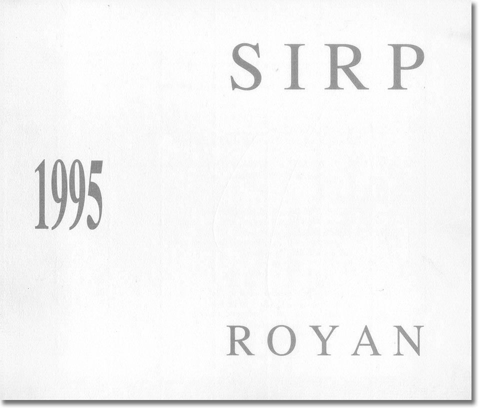 Catalogue du Salon International de la Recherche Photographique
Royan 1995