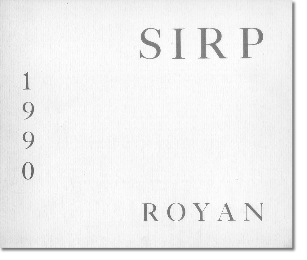 Catalogue du Salon de la Recherche Photographique
Royan, 1990