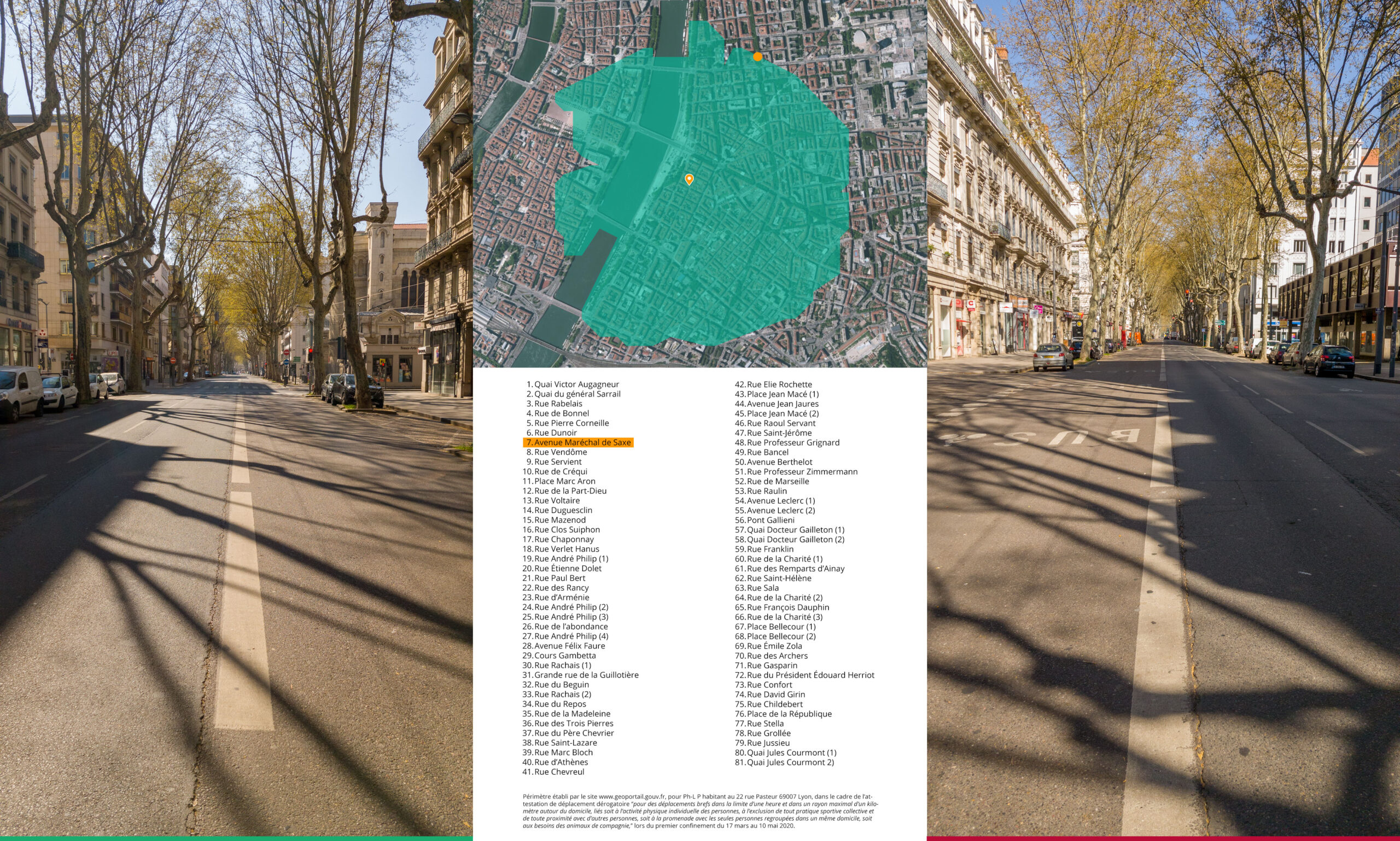 Déplacements dérogatoires - Avenue de Saxe - © 2020