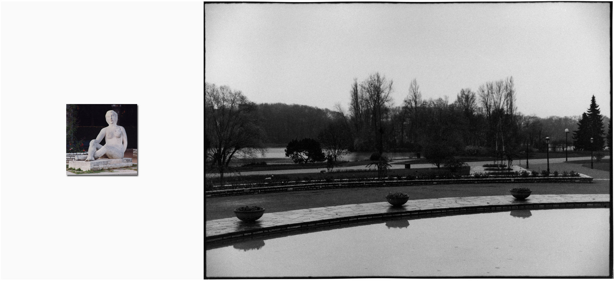 Vues de l'esprit - Statue de baigneuse, Parc de la Tête d'Or, Lyon - 1999-2003
