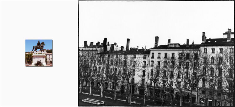 Vues de l'esprit - Statue de Louis XIV, place Bellecour, Lyon - 1999-2003