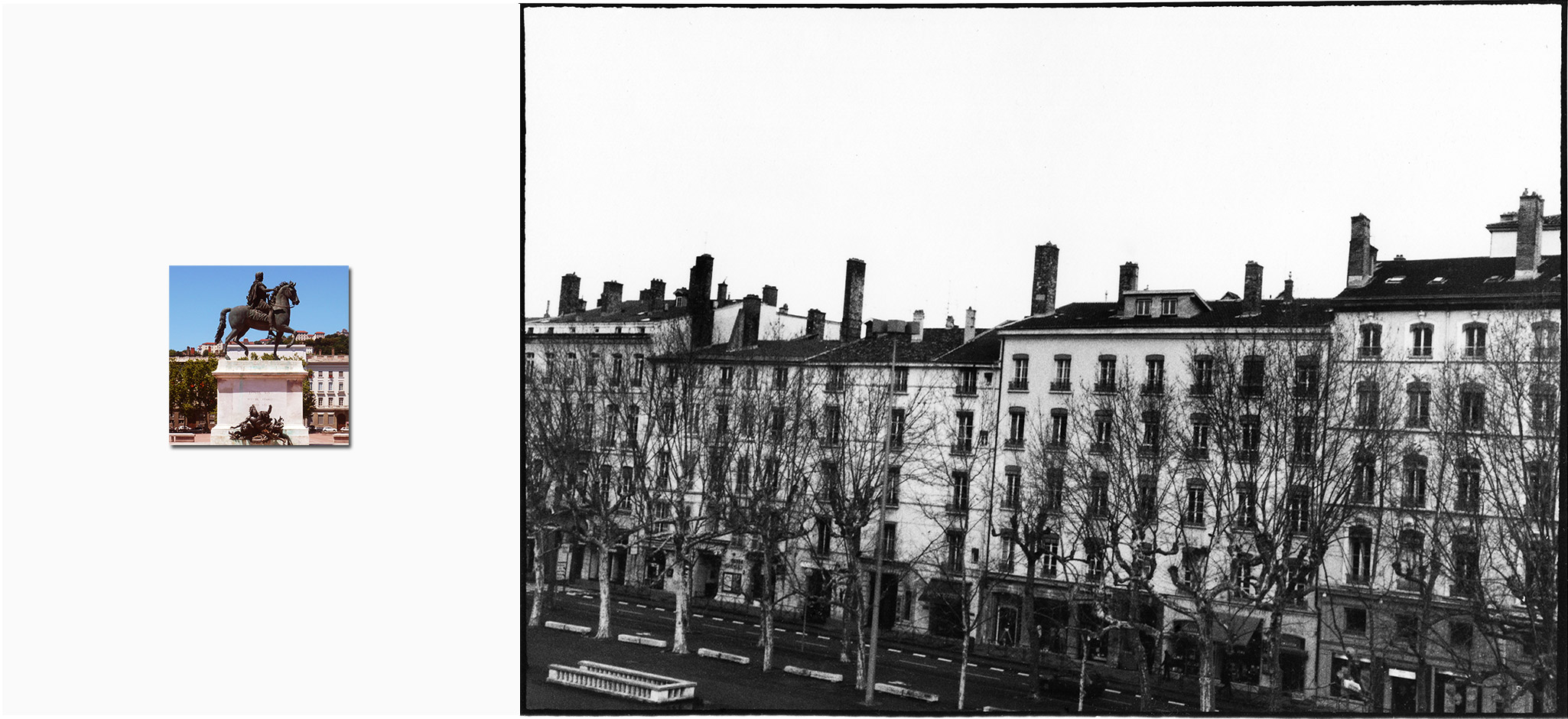 Vues de l'esprit - Statue de Louis XIV, place Bellecour, Lyon - 1999-2003