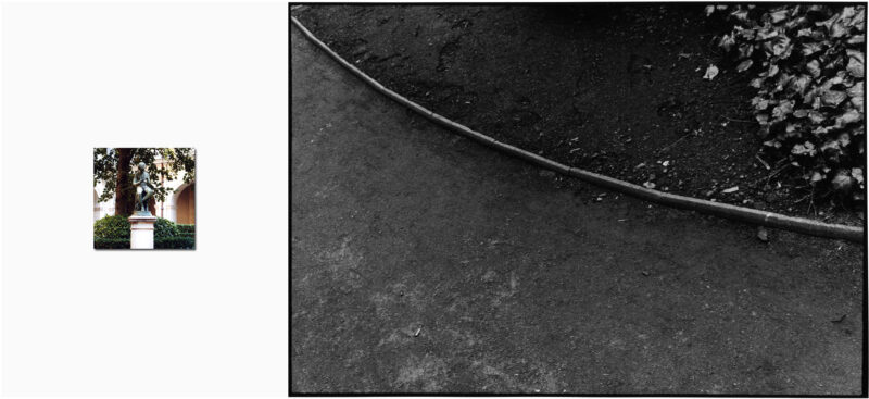 Vues de l'esprit - Statue de flûtiste, Jardin St Pierre, Lyon - 1999-2003