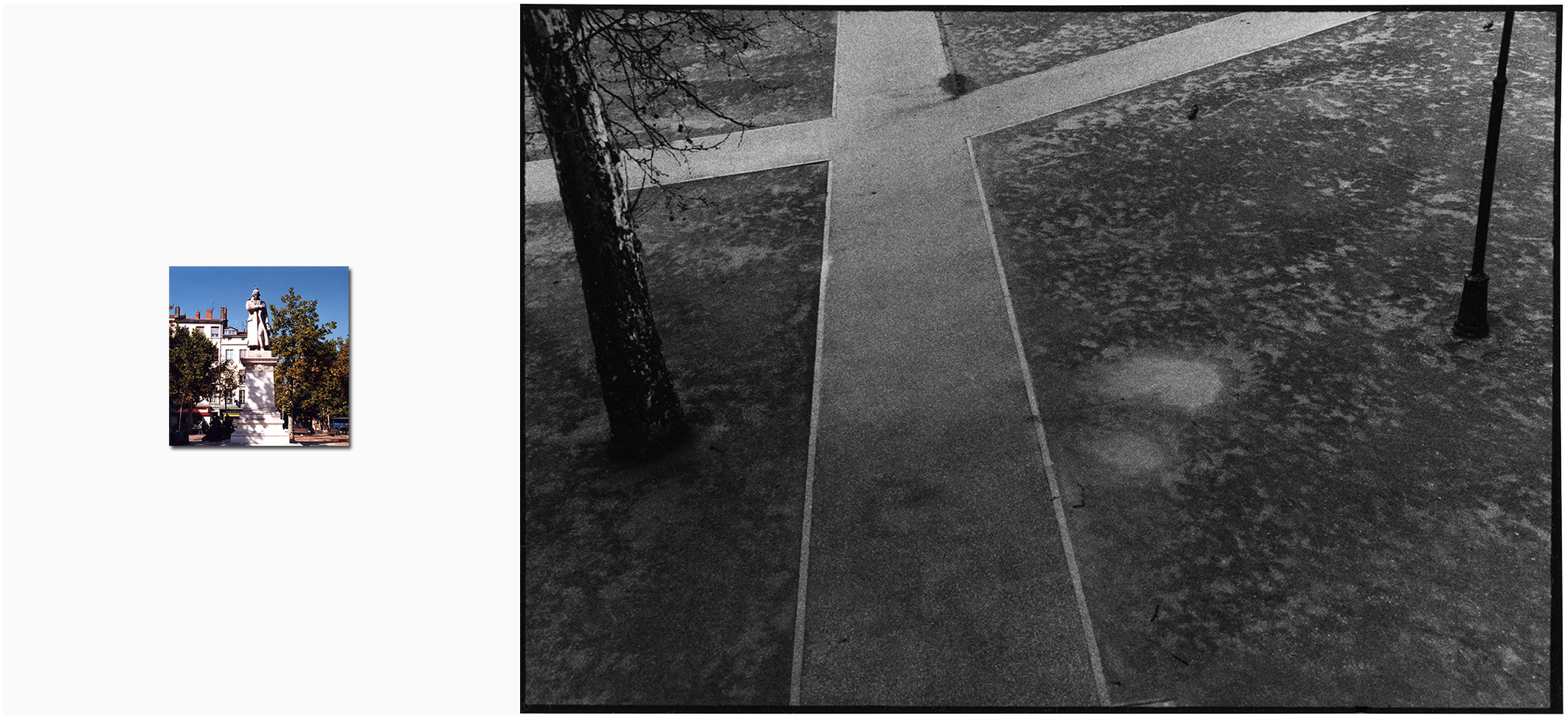 Vues de l'esprit - Statue de Marie-Joseph Jacquard, Croix Rousse, Lyon - 1999-2003