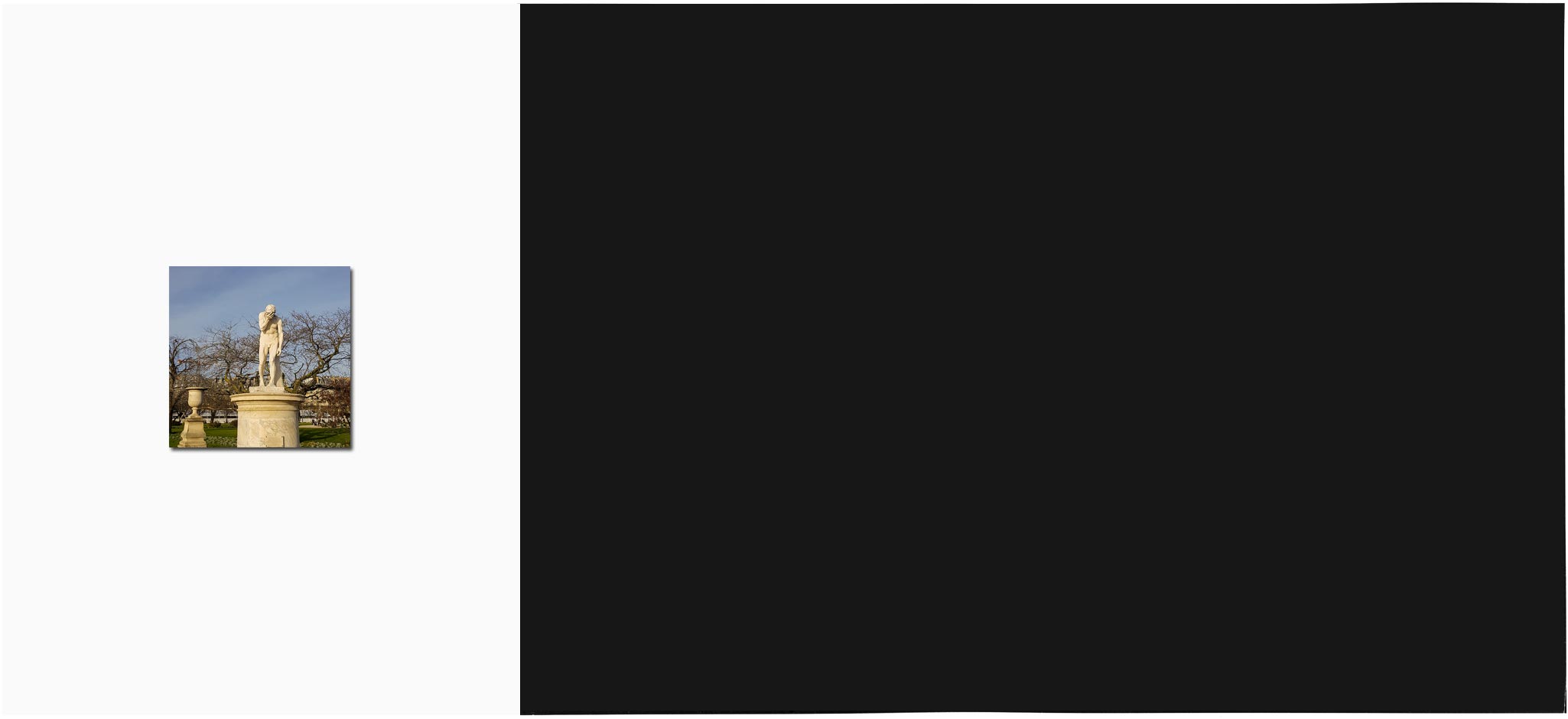 Vues de l'esprit - Caïn venant de tuer Abel, statue de H. Vidal, Paris - © phlp 1999-2003